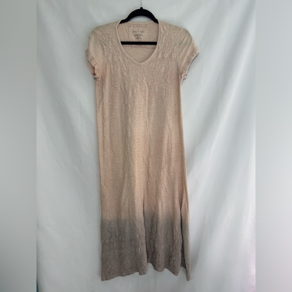 Karyn Seo Embroidered Ombre Maxi Dress - Size Small - NWOT